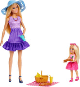 Barbie Family & Friends Picnic Playset with Dolls and Accessories for Kids Ages 3+